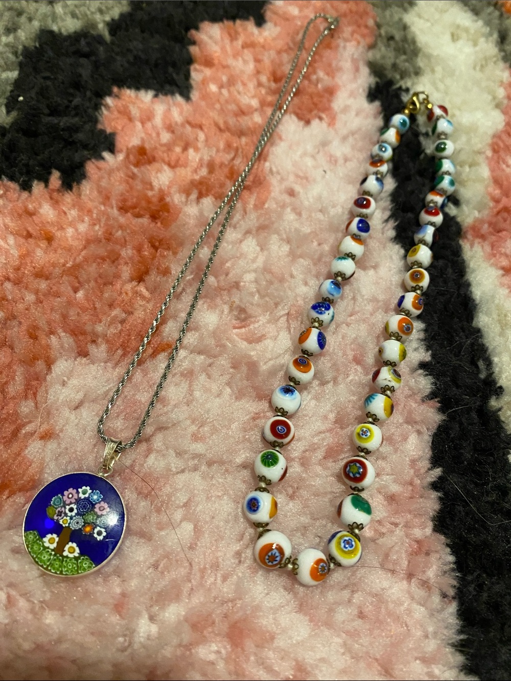 Bundle of Two Authentic Italian Glass Necklaces